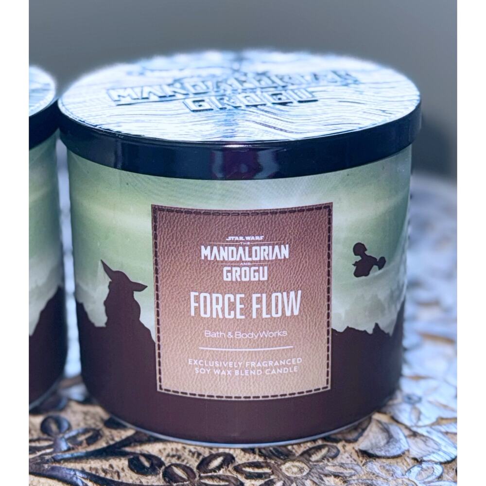 Lot of 2 Bath & Body Works Force Flow Star Wars Large 3-Wick Candle 14.5oz - Picture 4 of 8